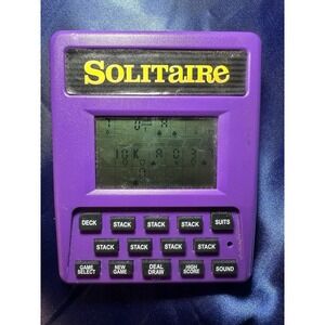 Solitaire Handheld Electronic Card Game TESTED/WORKING